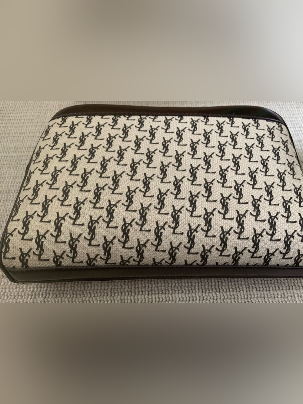 RARE Vintage YSL Yves Saint Laurent Rive Gauche Toiletry Bag & Perfume NIB - Picture 3 of 7